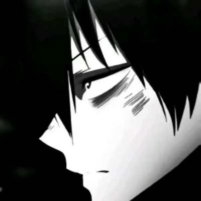 二次元动漫男头/黑白