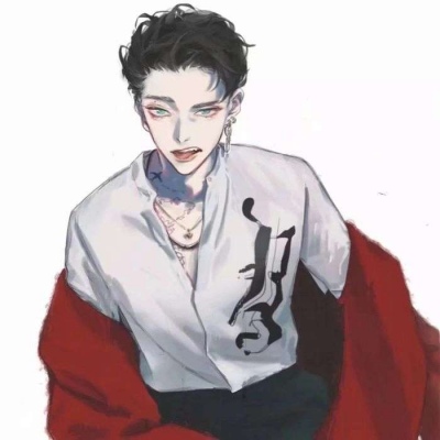 唐崎夜雨   二次元丧系男生头像