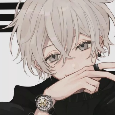 于泽#高冷颓废手绘动漫男头