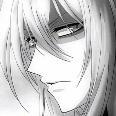 江孑 帅气黑白动漫男生头像