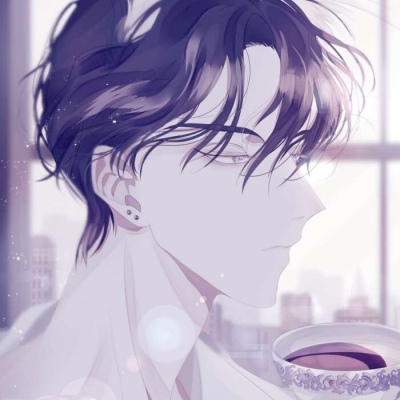 唐崎夜雨  手绘插画男生头像