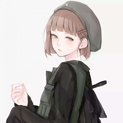 唐崎夜雨 手绘插画女生头像