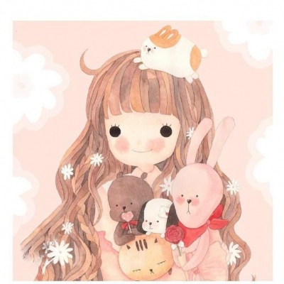 唯美可爱手绘女头，有喜欢的吗？?