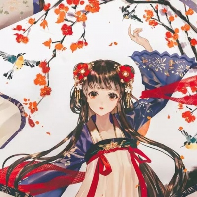 优质古风女头     夜色漫，青莲月，墨迹绘不尽红妆