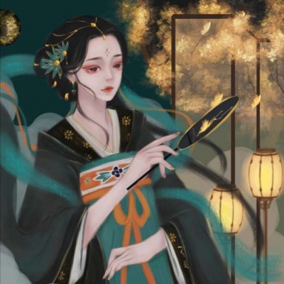 唐崎夜雨  二次元古风女头