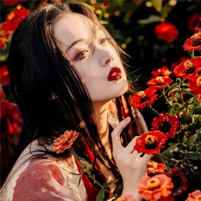 君兮染 古风女头 真人唯美