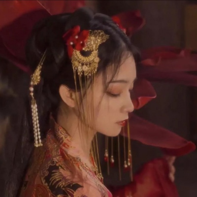 君兮染 古风女头 真人 唯美