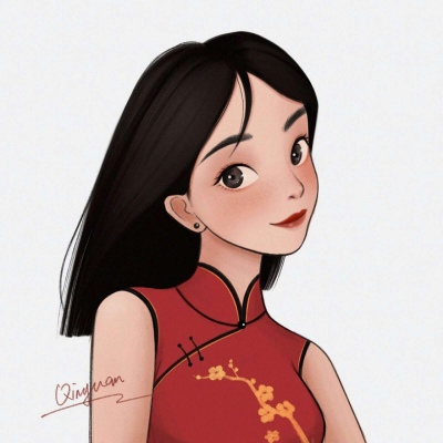 唸 动漫女生手绘清新迪士尼公主