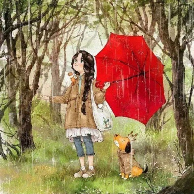 苏柒:森系童话少女系列动漫图片