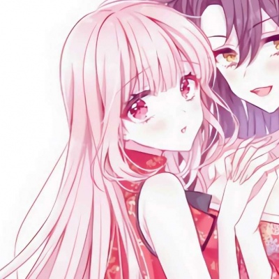 顾夕   闺蜜头像-你是落日弥漫的橘，是天边透亮的星