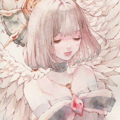 唸 典雅女生动漫卡通手绘头像