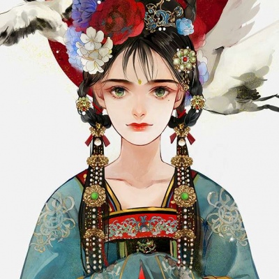 白灏宇:动漫头像/女生/古风/青丝绾，青丝绾，彼时眉目尚嫣然