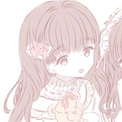 卡哇伊手绘闺蜜头像