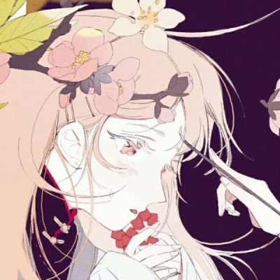 江孑 手绘唯美古风二次元女头