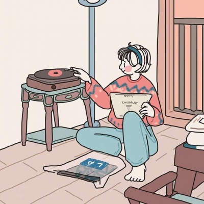 江孑 卡通可爱少女居家型头像