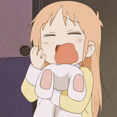 打哈欠可爱动漫女生头像