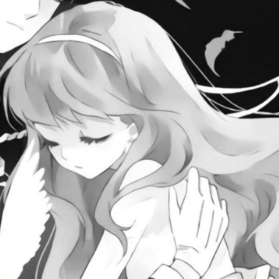 动漫情头一男一女冷酷黑白