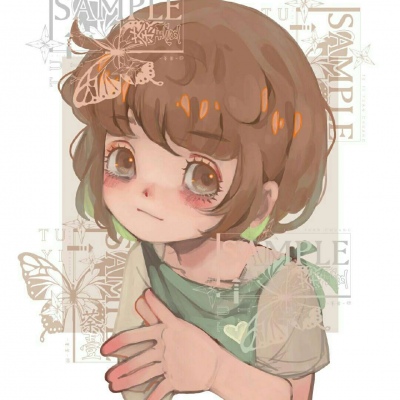 唸 动漫卡通手绘可爱女生头像