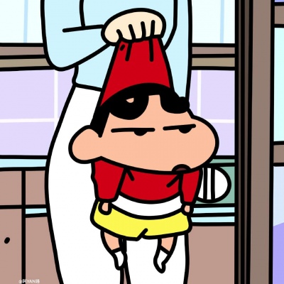 蜡笔小新插画头像 点赞好运 ​​​