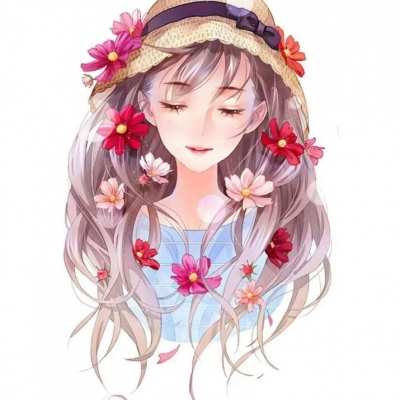 动漫手绘3/3系列闺蜜头像