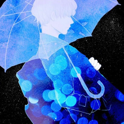 清澈通透的蓝色世界丨插画师 青藤スイ ​​​