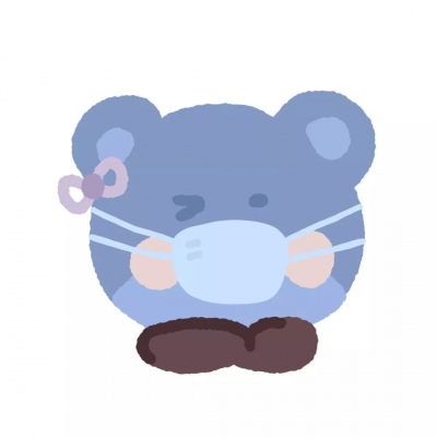 林弦 戴口罩卡通简笔画动物头像 武汉加油 中国加油