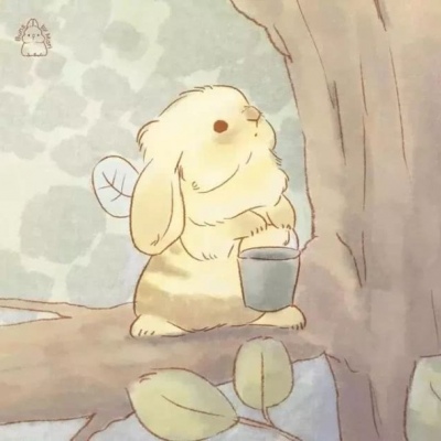 一组可爱简笔画卡通兔兔插画 ins：bunsbymari