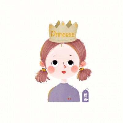 可爱女生插画头像 戳戳头像 可可爱爱 作者糖豆