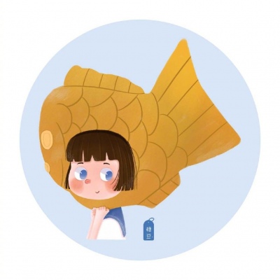 女生插画头像 一组戴头套的可爱女孩