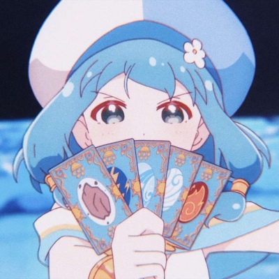 祁安辞：动漫女生头像（这颜色让我想到了巴啦啦小魔仙?）