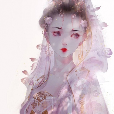 念七 古风手绘动漫女生精致头像