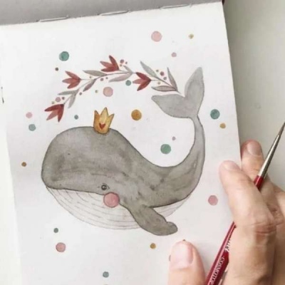 超级可爱的鲸鱼