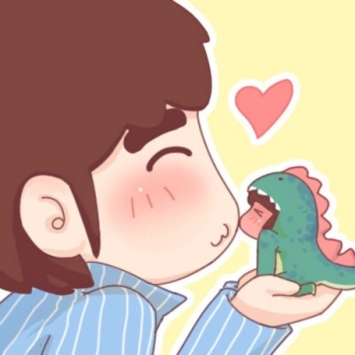 卡通情侣头像 亲爱的自己 不要因为一片云而指着天空说没有太阳