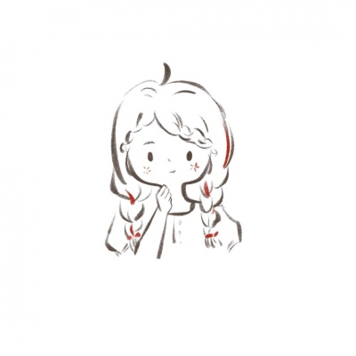 可爱简笔画女头