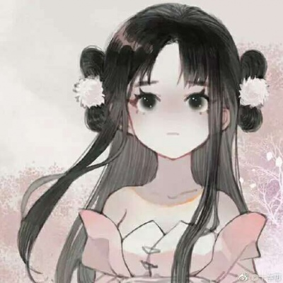 江孑 手绘可爱二次元女头