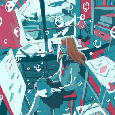 江奕/可爱神奇气泡世界插画/“没有文案 有你”