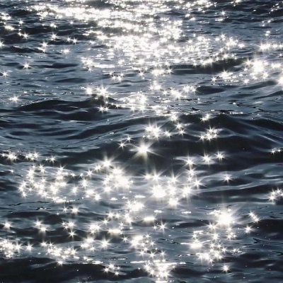 波光粼粼的大海  象征好运的微信头像