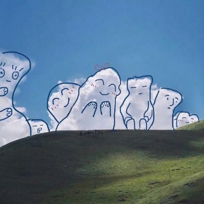 唯美云彩.“今天也是元气满满的一天.”