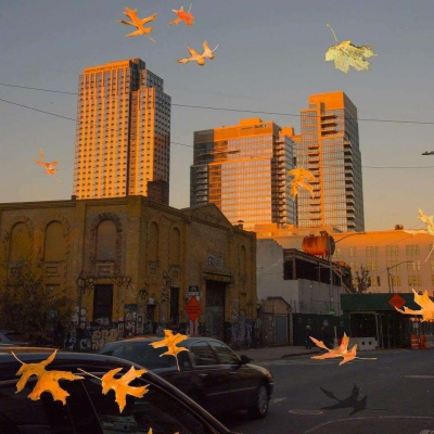 城市黄昏风景图片 黄昏的云 ​​​