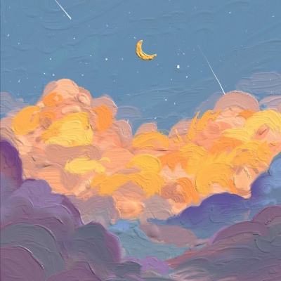 祁安辞：唯美手绘温柔风背景图