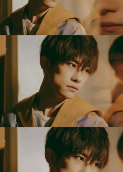 易烊千玺三格拼接高清手机壁纸图片