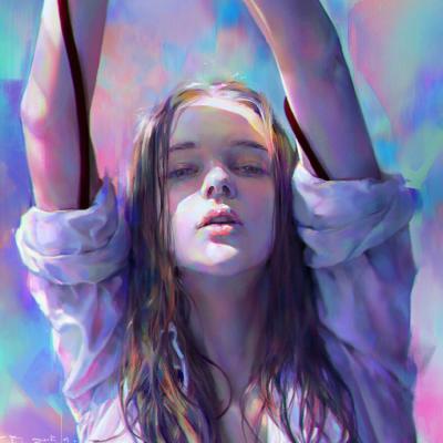 好看文艺范的彩绘微信头像精选  别跟我说对不起