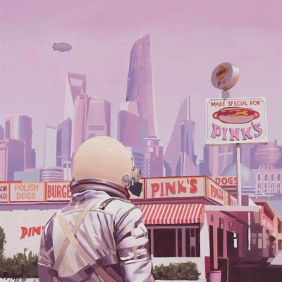 唯美意境太空服背景/要么庸俗，要么孤独