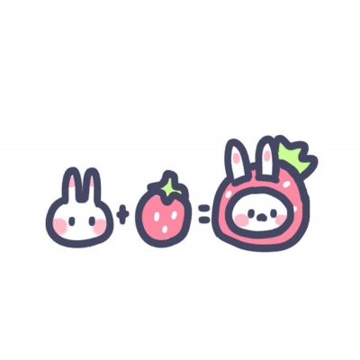 可爱图兔兔算式/奶酥/今天全都是兔兔哦