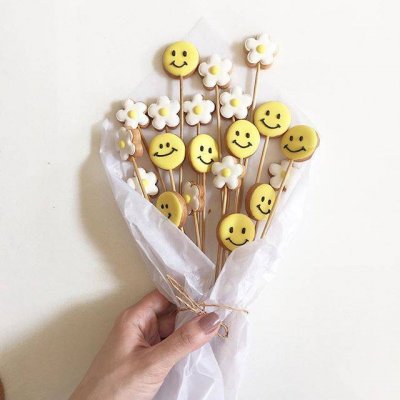 饼干花束 背景图