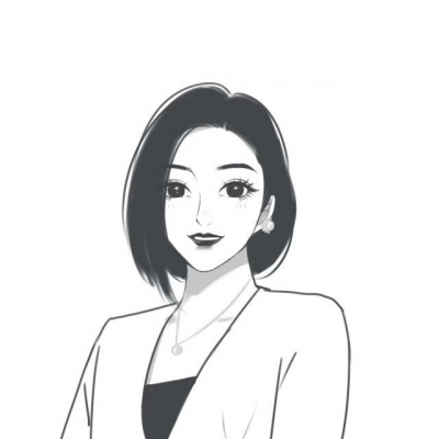 苏柒:黑白简约小姐姐头像成熟版手绘