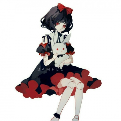 念七  精致优雅气质动漫手绘闺蜜情侣头像