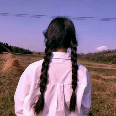 长发 背影 女生头像