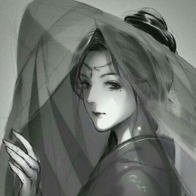 念七  部位自截优质手绘古风气质女生头像