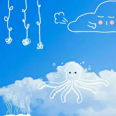 可爱天空云朵图 卿为朝朝暮暮 又望而却步